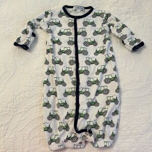 Magnolia Baby Sleeper with Tractor Print